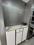 3 Door Marble Top Cabinet - 3