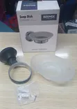 BRIMIX Frosted Glass Wall Mounted Soap Dish Holder - 1