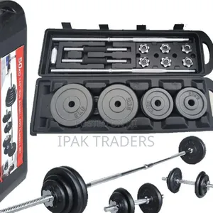 York 50kg Dumbbell Set with Case