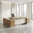 Executive L-Shaped CEO Imported Table - 2.4m - 2