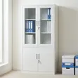 Kabati la Ofisi - Kabati la Chuma la Milango 2 na Paneli za Kioo - 2