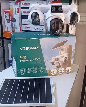 Kamera ya Usalama ya Solar ya 4G yenye Lens 4 Isiyo na Waya