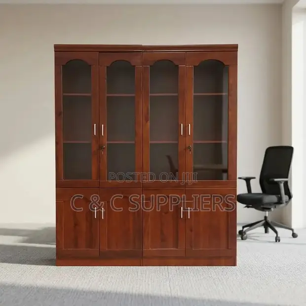 Kabati la Faili la Mahogany Milango 4 - 1