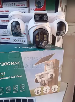 Kamera ya Usalama ya Solar 4G 4-Lens (PTZ)