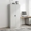 Metallic Two Door Office Storage Cabinet - 5