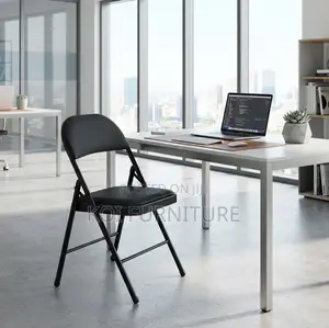 Black Foldable Office Reception Chair