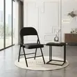Black Foldable Office Reception Chair - 2