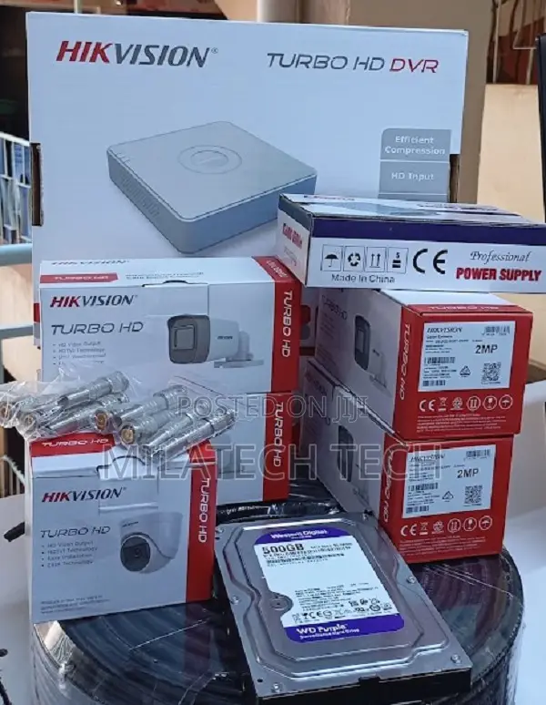 Hikvision 4 Channel 1080P CCTV Full Kit - 1