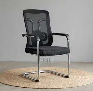 Kiti cha Ofisi: Kiti cha Kusubiri cha Msingi wa Chrome Sled