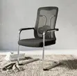 Office Chair: Chrome Sled-Base Waiting Chair - 3