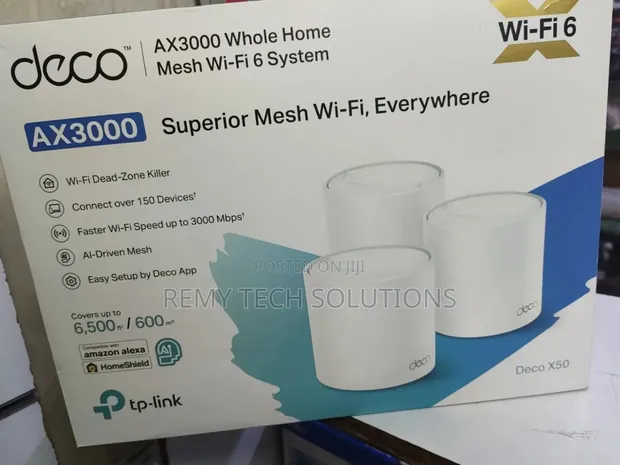 TP-Link Deco X50 AX3000 Mesh WiFi 6 System (3-Pack) - 1