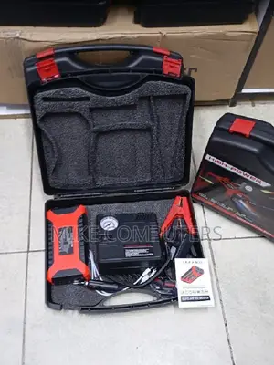 Smart Protection 99800mAh Jump Starter ya Gari na Air Compressor
