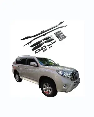 Toyota Land Cruiser Prado FJ150 Silver Roof Rails - Pair