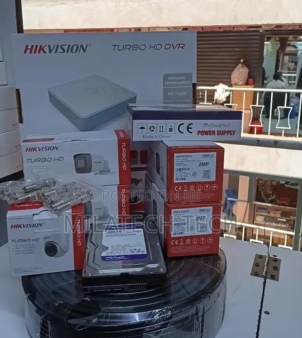 4CH Hikvision 1080p CCTV Camera Kit with DVR - 1