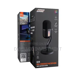 Porodo Elyx RGB Condenser Microphone for Streaming & Podcasting