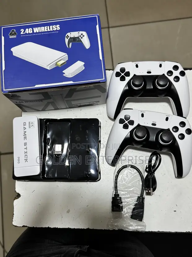 TV Game Stick Lite 2.4G Wireless Gaming System with Dual Controllers - 1