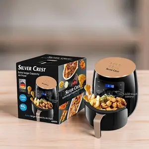 Silver Crest 4/5/6/8L Touch Screen Digital Air Fryers