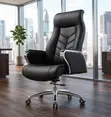 Luxury High Back Executive Office Chair - Black - 2
