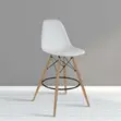 Eames Style Counter Height Bar Stool - White - 2
