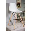 Eames Style Counter Height Bar Stool - White - 4
