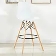 Eames Style Counter Height Bar Stool - White - 5