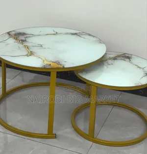 Nesting Coffee Table with Glass Effect