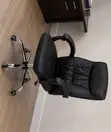 Black Executive Office Chair with Padded Backrest - 5