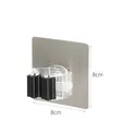 4 Pcs Wall Mounted Mop and Broom Holder Clip Organizer - 4