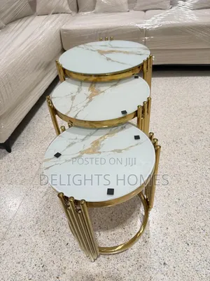 3 in 1 Executive Glass Marble Table