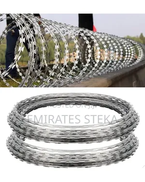 Galvanised Green 10m Stainless Steel Razor Wire