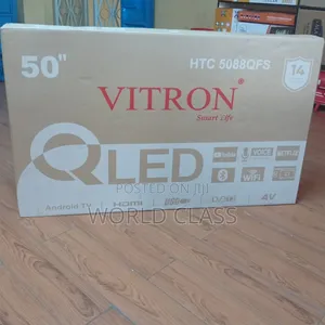 Vitron 50 Inch QLED Smart TV - WiFi, Bluetooth, Netflix