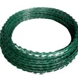 10m Galvanized Green Razor Wire - 1
