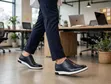 John Foster Navy Leather Brogue Oxford Shoes - 2