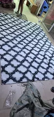 Carpet Nyeupe ya Fluffy 7x10 - 2