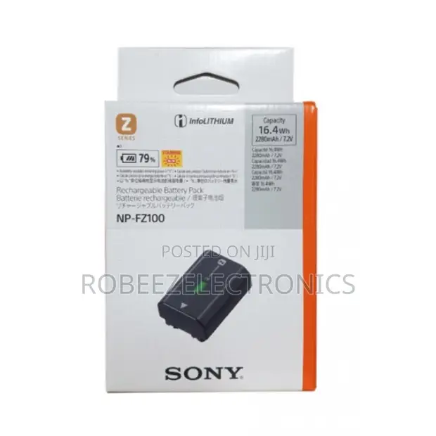 Betri Inayochajiwa ya Sony NP-FZ100 (2280mAh) - 1