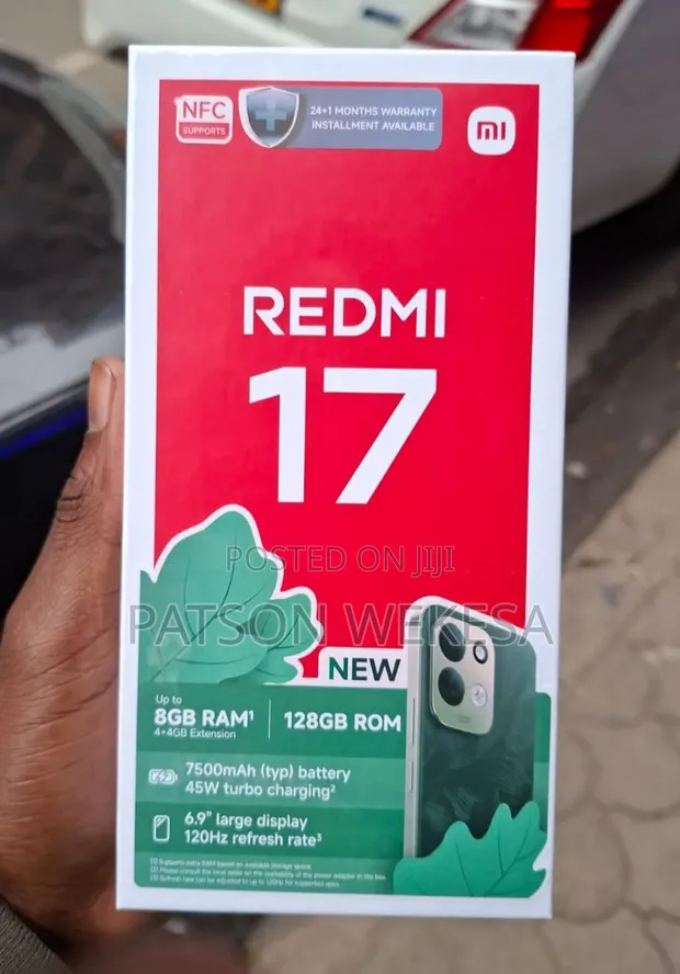 Xiaomi Redmi 17 256GB Mpya Nyeusi - 1