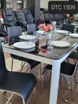 6 Seater Glass Top Dining Table - 2