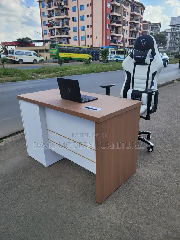 Modern Executive Study Desk with Power Module - 1