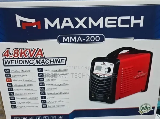 Maxmech MMA-200 4.8KVA Welding Machine - 1