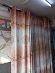 Chocolate Brown Floral Curtains - 2