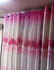 White and Pink Floral Curtains for Girls Bedroom - 1