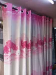White and Pink Floral Curtains for Girls Bedroom - 4