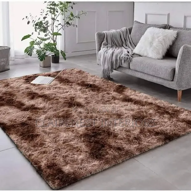 Hand Washable 5x8 Brown and Grey Carpets - 1