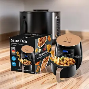 Silver Crest 4/5/6/8L Air Fryer ya Digital Touch Screen