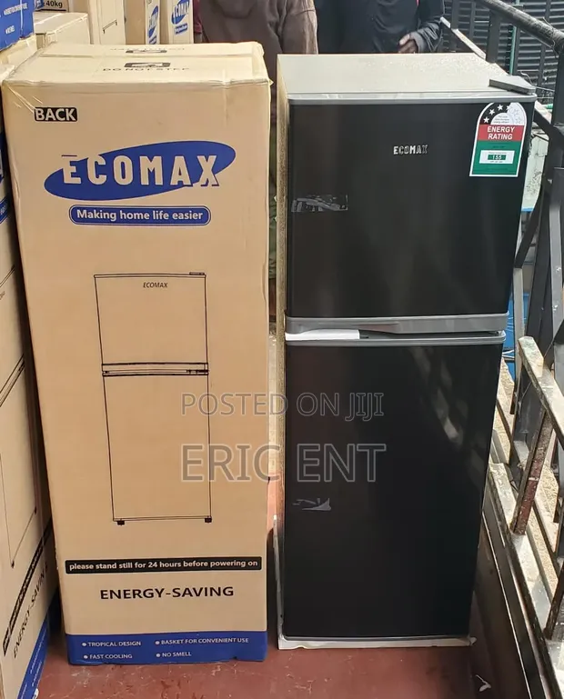Ecomax 118 Litres Dark Silver Double Door Refrigerator - 1