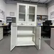 2-Door Half Glass Metal File Cabinet - 4