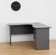 Custom Curved Gray Study Desk - 120cm - 1