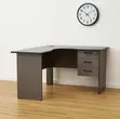 Custom Curved Gray Study Desk - 120cm - 5