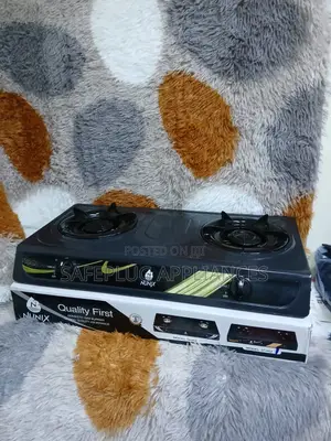 Nunix Chuma cha Kutolea Nje 2 Burner Jiko la Gesi
