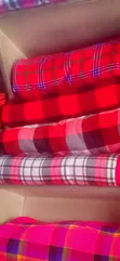 Shuka/Blanketi ya Masai ya Fleece - 5